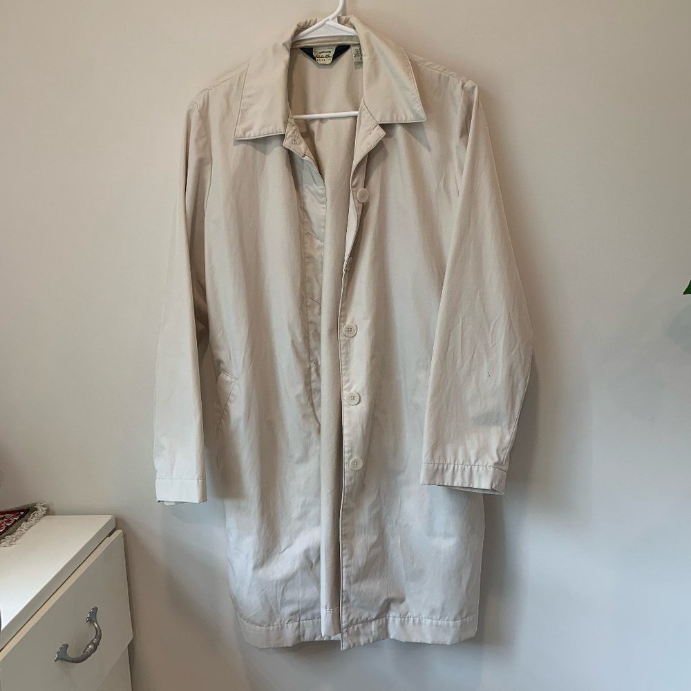 Eddie Bauer Trench Coat Windbreaker - 90s style